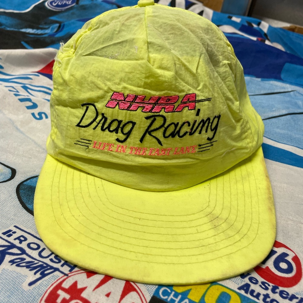 Vintage NHRA Drag Racing Life In The Fast Lane SnapBack hat